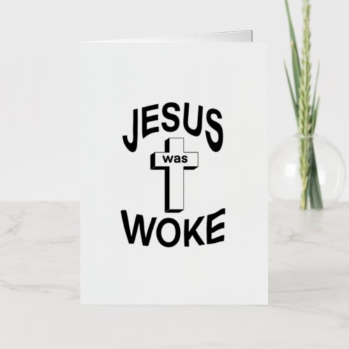 Jesus was Woke Foil Greeting Card