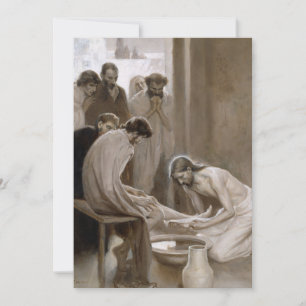 Jesus Washing Disciples' Feet   Albert Edelfelt