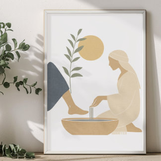 Jesus Washing Feet Poster