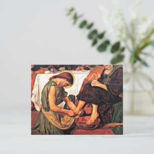 Jesus Washing Peter's Feet (2) Holiday Postcard