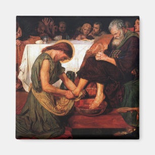 Jesus Washing Peter's Feet Magnet