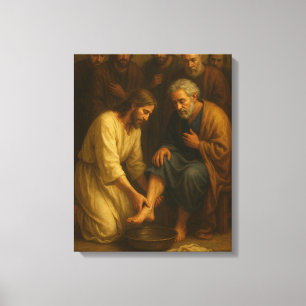 Jesus Washing the Disciples’ Feet™ LDS Art Canvas