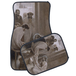 Jesus Washing the Feet of His Disciples Car Floor Mat