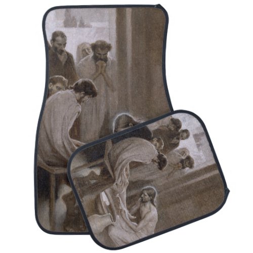 Jesus Washing the Feet of His Disciples Car Floor Mat