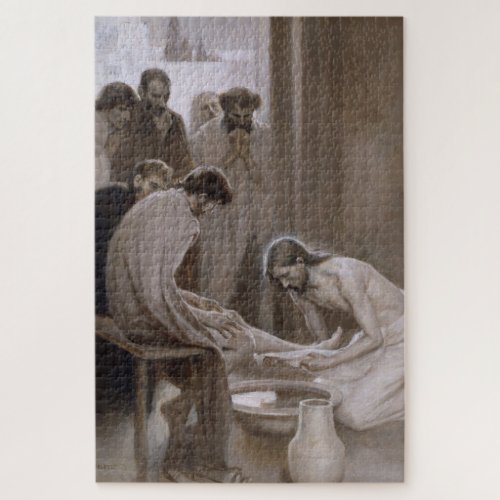 Jesus Washing the Feet of His Disciples Jigsaw Puzzle
