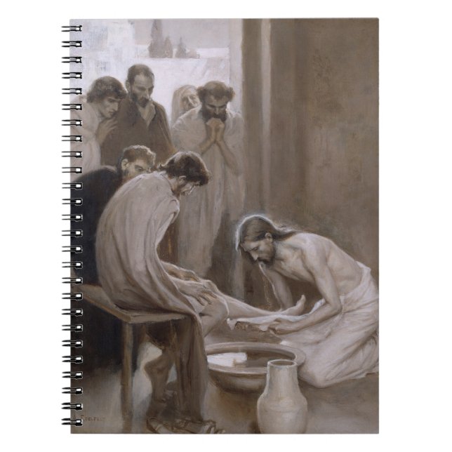 Jesus Washing the Feet of His Disciples Notebook (Front)