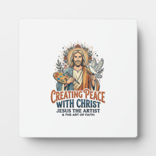 Jesus Watercolor Hobby T-Shirt Inspirational Faith Plaque