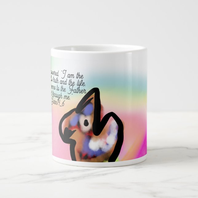 jesus way giant coffee mug (Front)