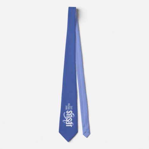 Jesus waylife truth Neck Tie