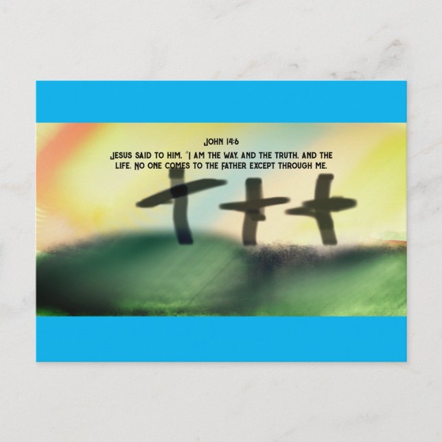 Jesus way postcard (Front)