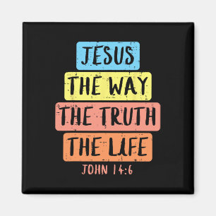 Jesus Way Truth Life John 146 Easter Religious Wom Magnet
