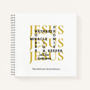 JESUS Waymaker Christian Notebook
