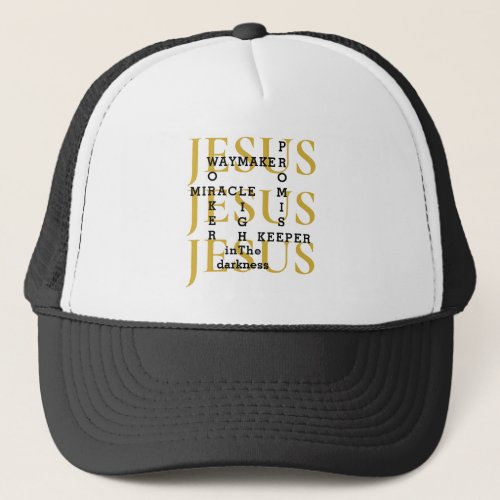 Jesus Waymaker Christian Trucker Hat
