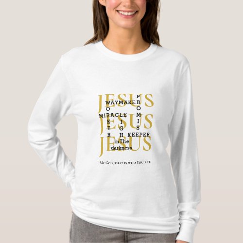 Jesus Waymaker Custom Christian T_Shirt