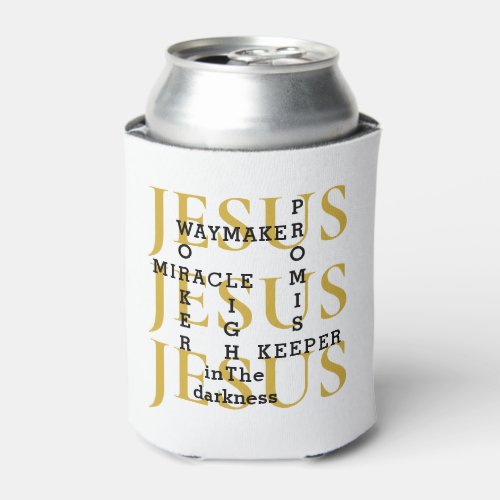 JESUS Waymaker Monogram Christian Can Cooler