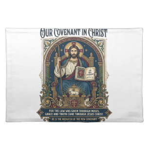 Jesus Wedding Photographer Shirt Christian Cloth Placemat