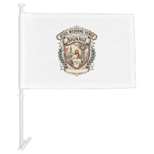 Jesus Wedding Venue Signage Jesus Wedding Venue Si Car Flag