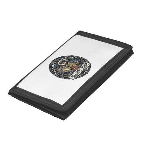 Jesus Welder Metal Shop T-Shirt Inspirational Fait Trifold Wallet