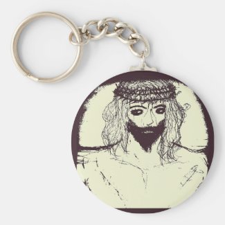 Jesus will save us and the sky open up   keychain