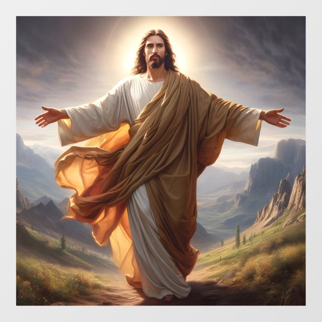 Jesus Window Cling (Sheet)