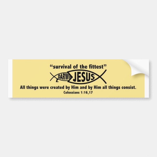 Jesus Wins Bumper Sticker (Front)