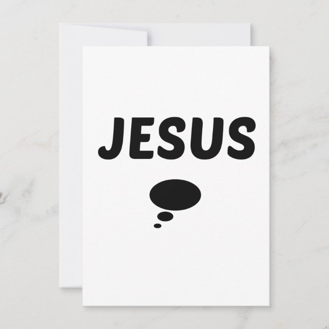 JESUS  WITH A PICTURE INVITATION (Front)