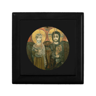 Jesus with Abbot Coptic Icon Gift Box