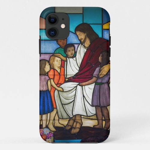 Jesus with children iPhone 11 case