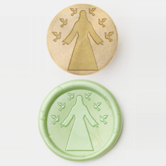 jesus with doves wax seal stamp