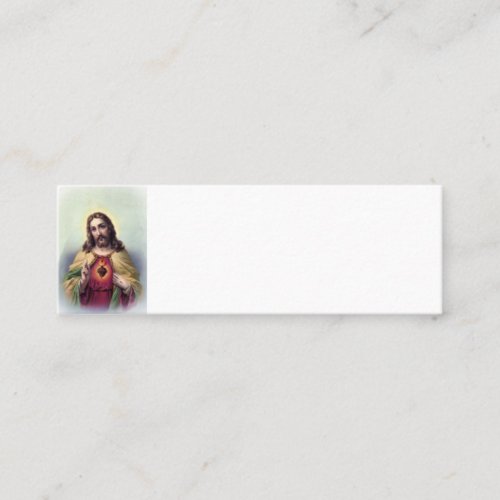Jesus with Glowing Heart Loyalty Card