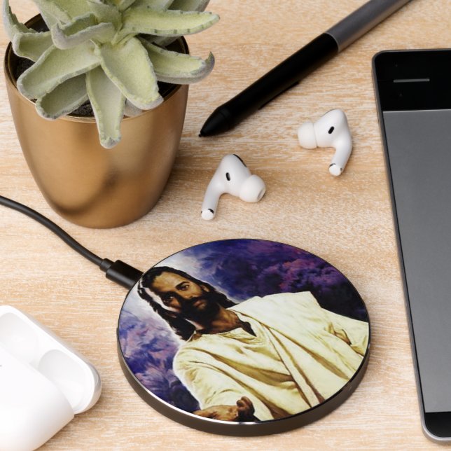  Jesus with his hand open Hanging Wireless Charger (Desk 2)