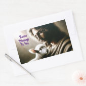 Jesus With Lamb Sticker (Envelope)