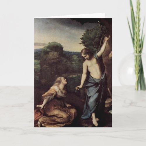 Jesus with Mary After Resurrection Holiday Card