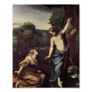 Jesus with Mary After Resurrection Photo Print