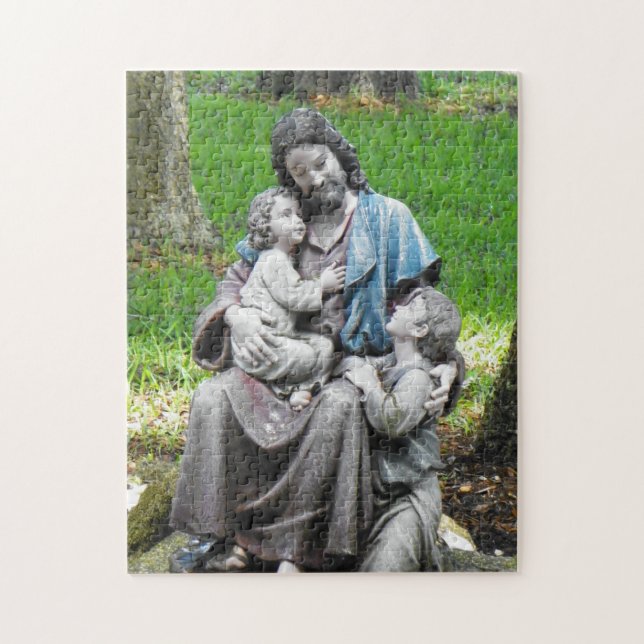 JESUS WITH THE CHILDREN Puzzle (Vertical)