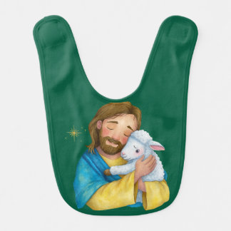 Jesus with the Lamb bib