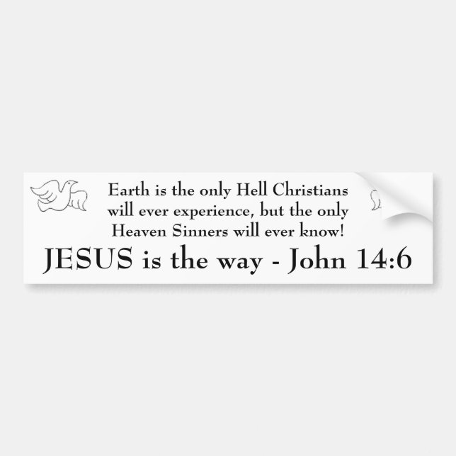 JESUS Witnessing Bumper Sticker (Front)