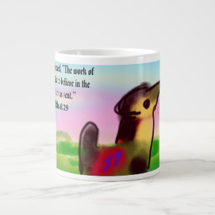 jesus work giant coffee mug