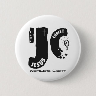 Jesus world's light pinback button