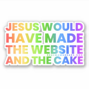 Jesus is the Rainbow sticker — Lift + Love