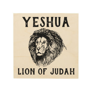JESUS YESHUA LION OF JUDAH ART WOOD WALL SIGNS