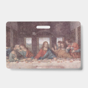 Jesus "Yeshua" The Last Supper, Leonardo da Vinci Badge
