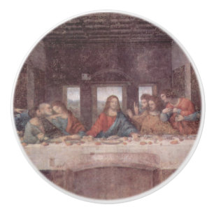 Jesus "Yeshua" The Last Supper, Leonardo da Vinci Ceramic Knob