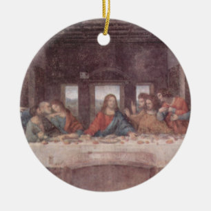 Jesus "Yeshua" The Last Supper, Leonardo da Vinci Ceramic Ornament