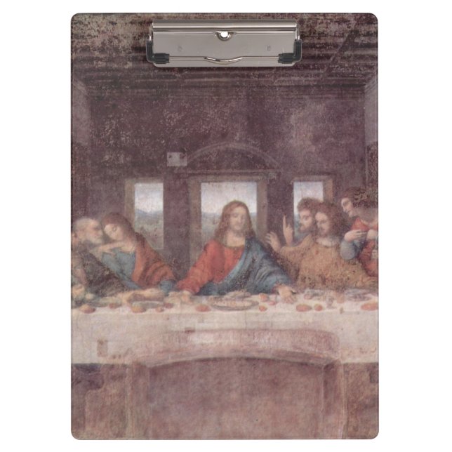 Jesus "Yeshua" The Last Supper, Leonardo da Vinci Clipboard (Front)