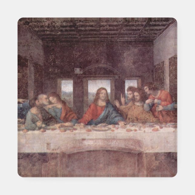 Jesus "Yeshua" The Last Supper, Leonardo da Vinci Coaster Set (Single)
