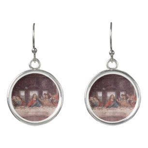 Jesus "Yeshua" The Last Supper, Leonardo da Vinci Earrings