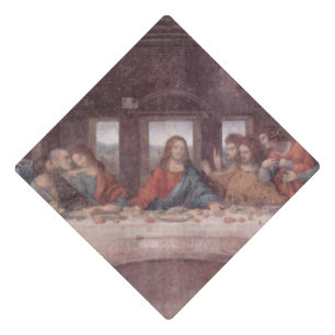 Jesus "Yeshua" The Last Supper, Leonardo da Vinci Graduation Cap Topper
