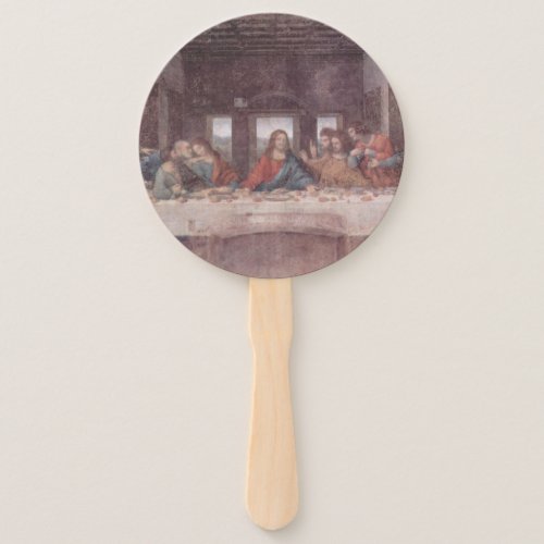 Jesus Yeshua The Last Supper Leonardo da Vinci Hand Fan