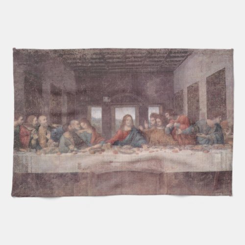 Jesus Yeshua The Last Supper Leonardo da Vinci Kitchen Towel